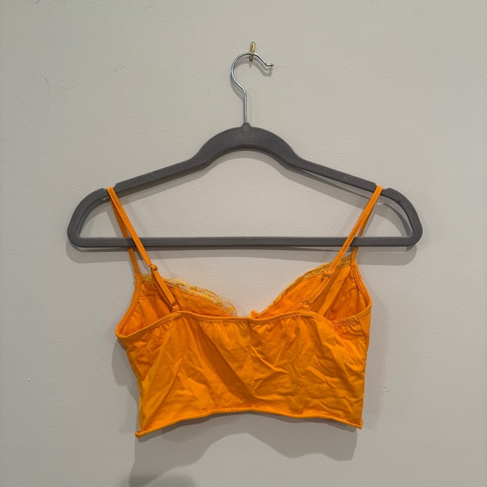 NWOT Princess Polly Orange Lace Trim Cami Top - Picture 3 of 4